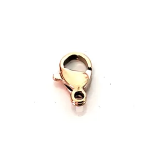 12mm Rose Gold Lobster Clasps, Stainless Steel Real Rose Gold Plated, Lot Size 50 Clasps, #1332 RG