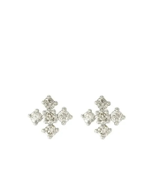 14k Diamond Cross Earrings