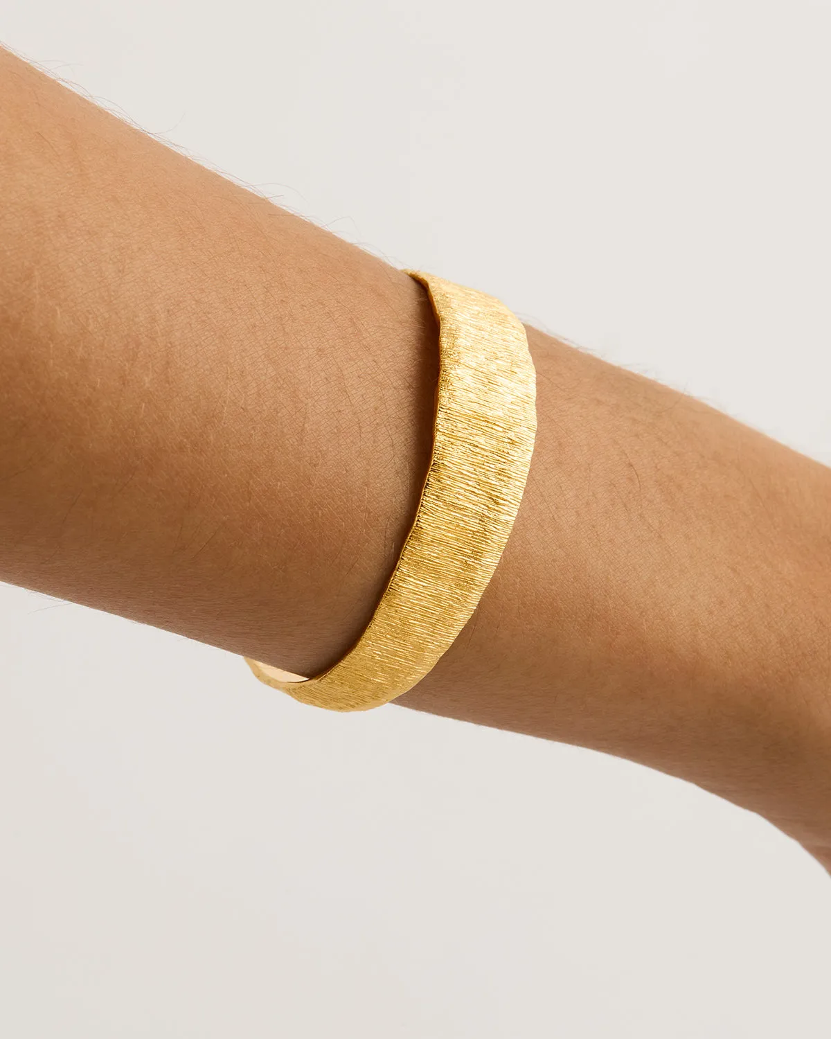 18k Gold Vermeil Woven Light Cuff