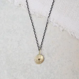 18k Spinning Sequin Necklace