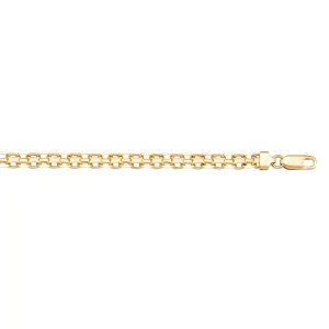 2.6mm Solid Bismark Link Chain Anklet