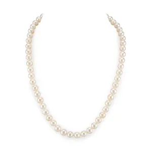 7-8mm White Freshwater Choker Length Pearl Necklace