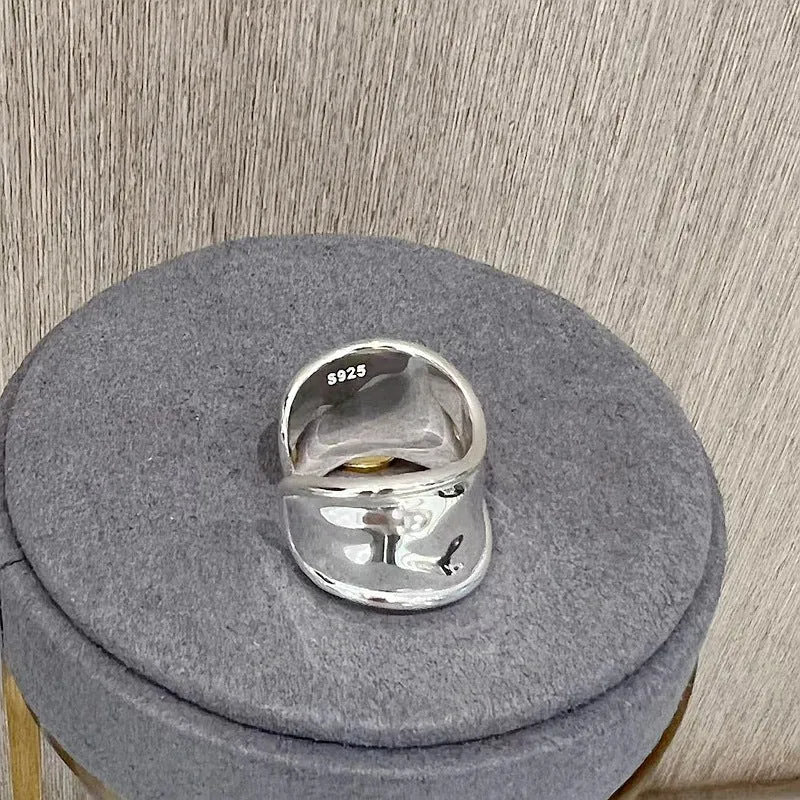 925 Silver Irregular Split Ring