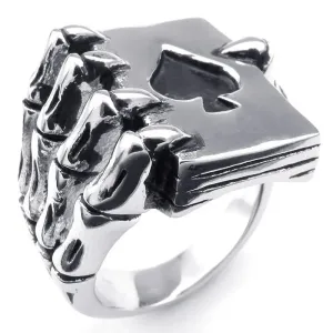 'Ace of Spades' Skull Ring