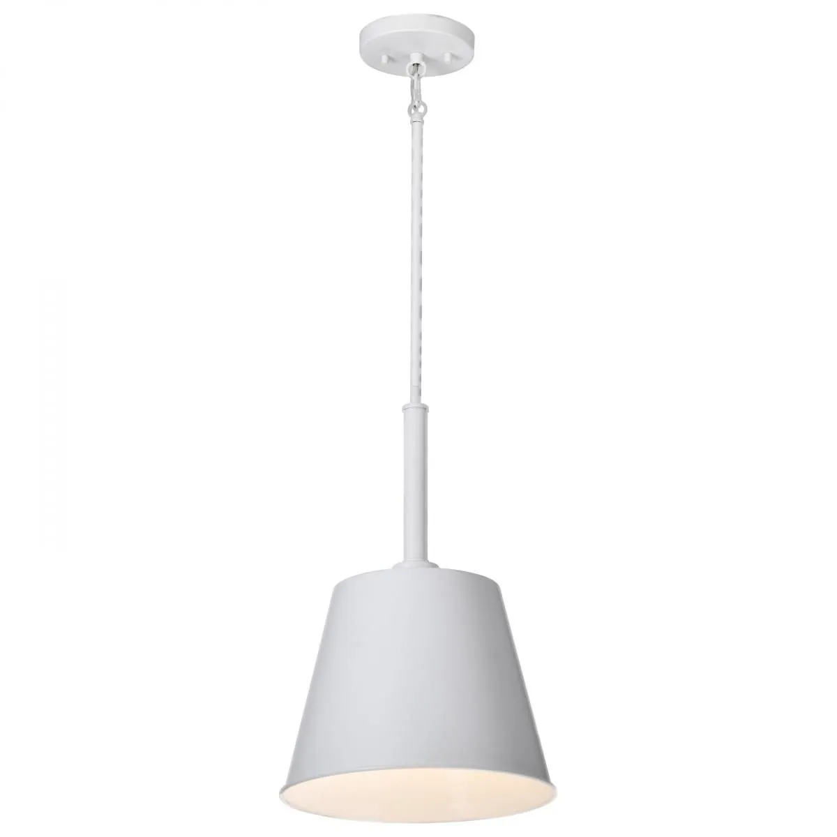 Alexis 11 in. Pendant Light Matte White Finish