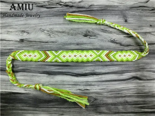 AMIU Handmade Bracelet Custom Tibetan Cotton Wrap Popular Woven Rope String Friendship Bracelets For Women Men Dropshipping