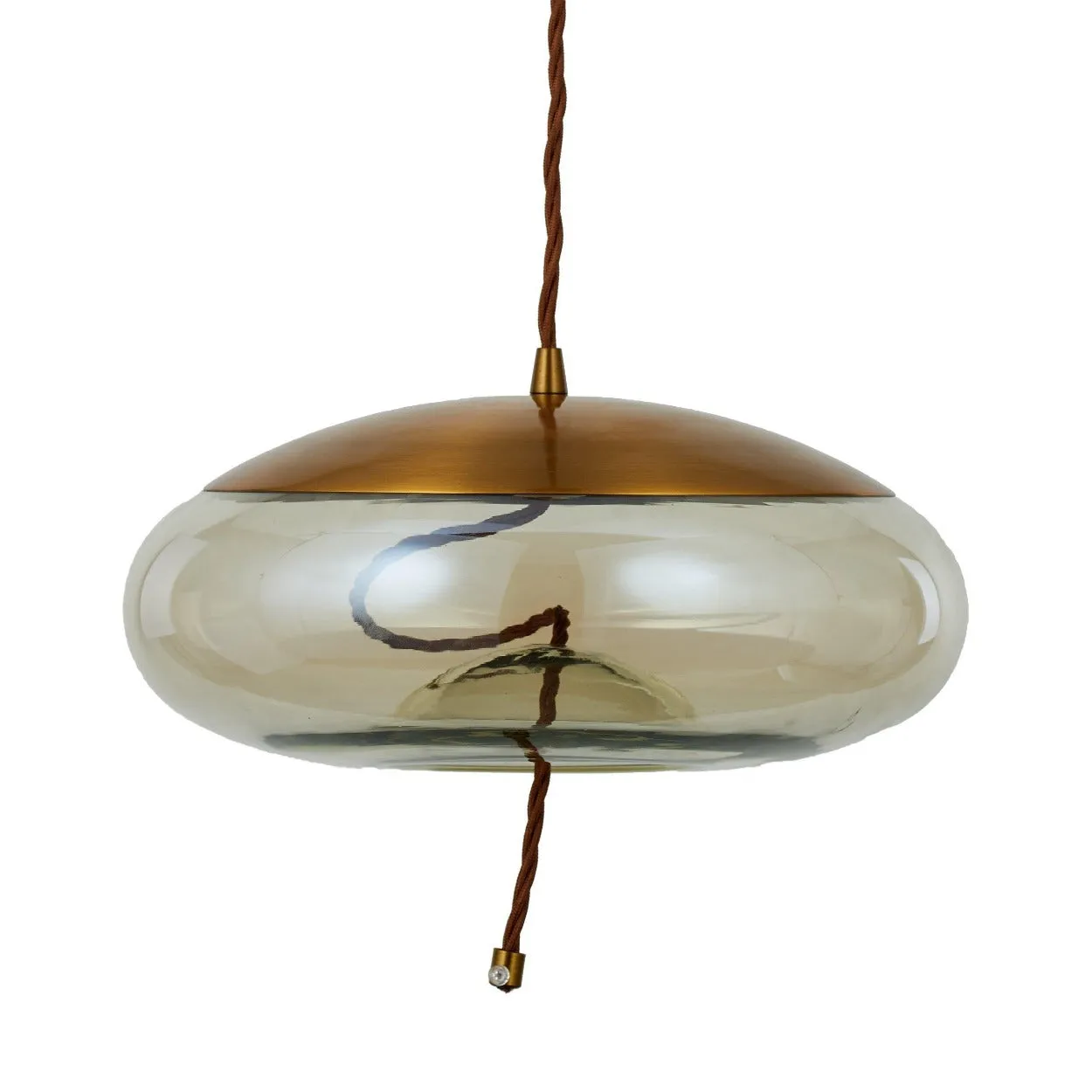 ANKUR BROKIS KNOT DISCO GLASS LED PENDANT LIGHT