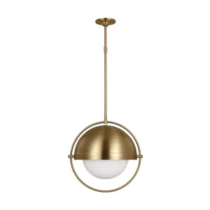 Bacall 20 in. Pendant Light Brass Finish