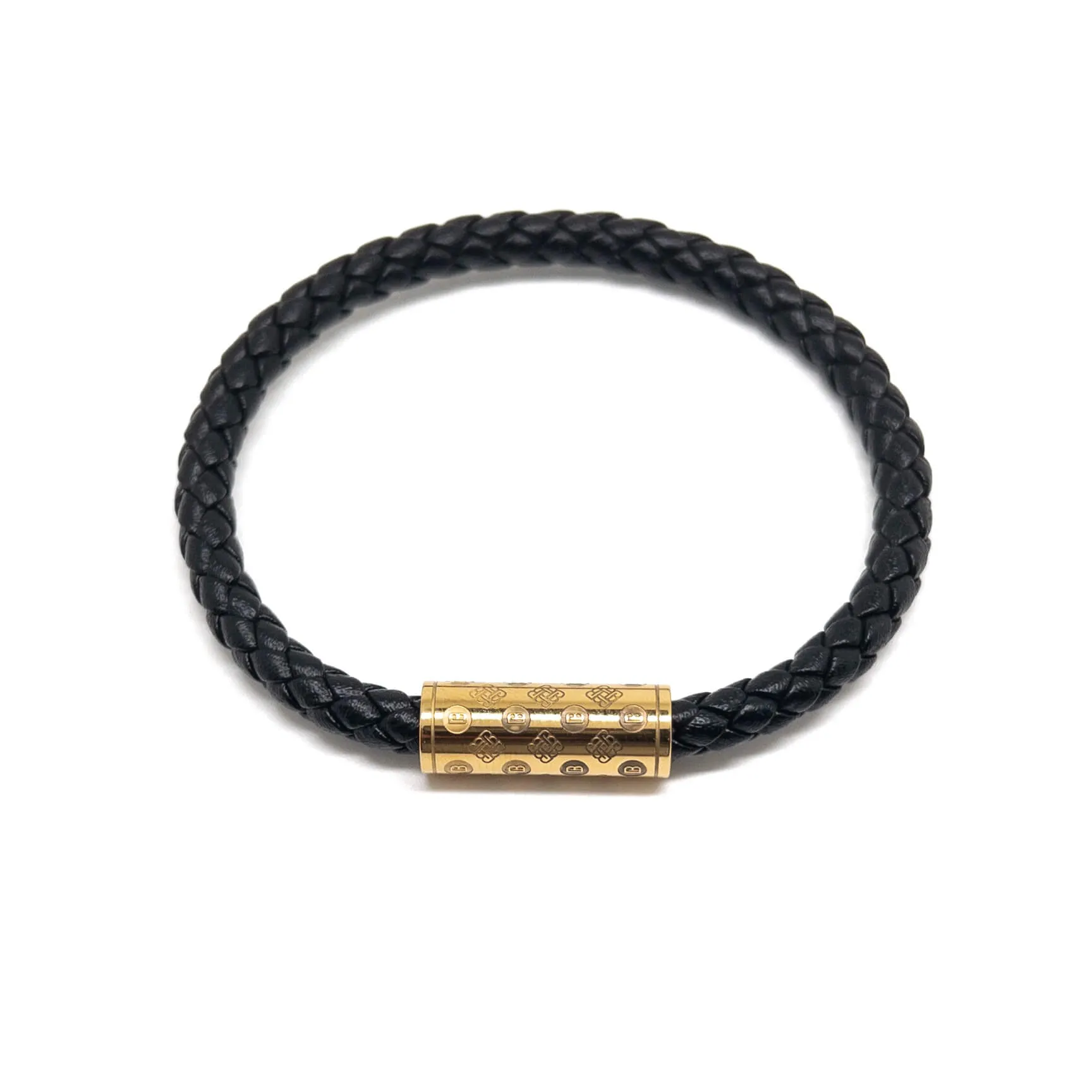 Black and Gold Plated Single Monogram