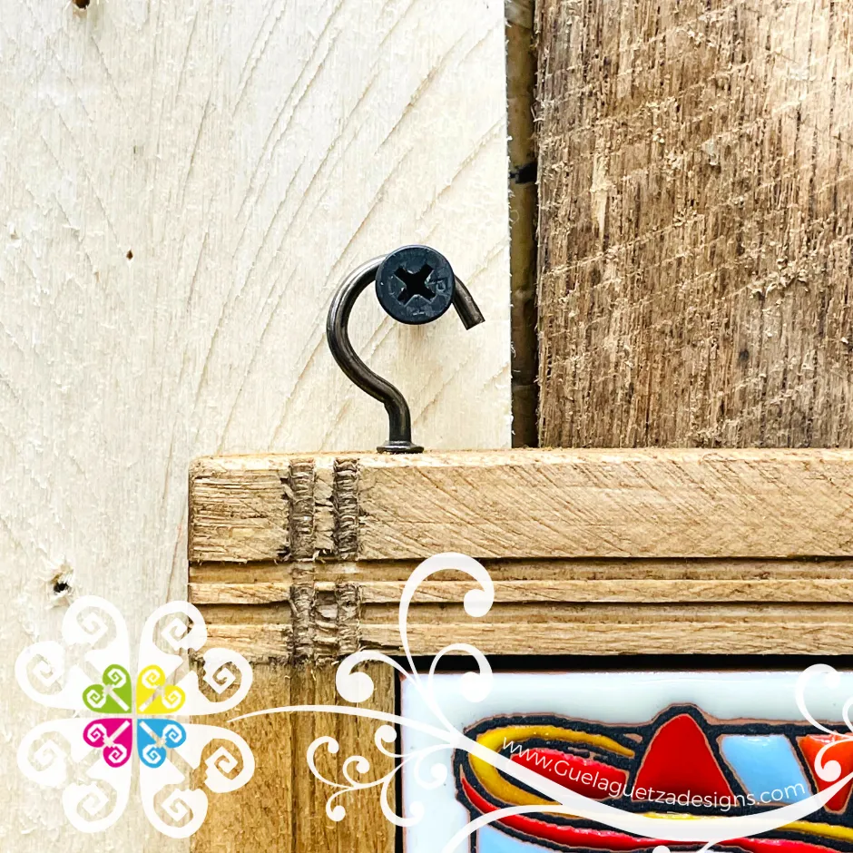 Blue Catrina Key Holder - Day of the Dead Wall Art