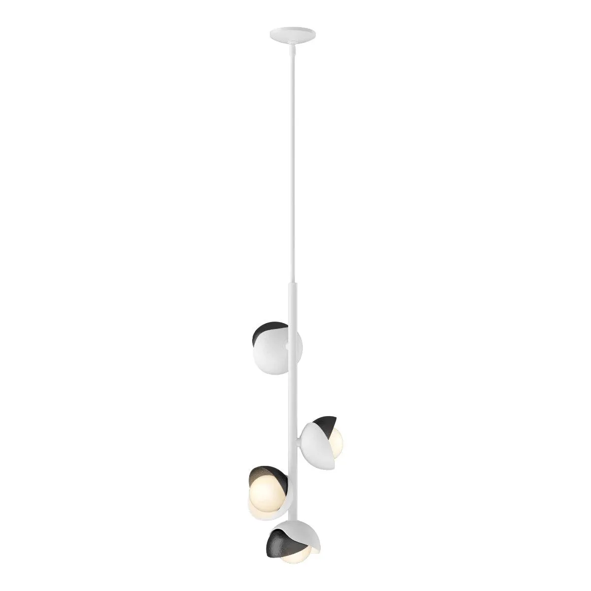 Brooklyn 12 in. 4 lights Pendant Light White finish