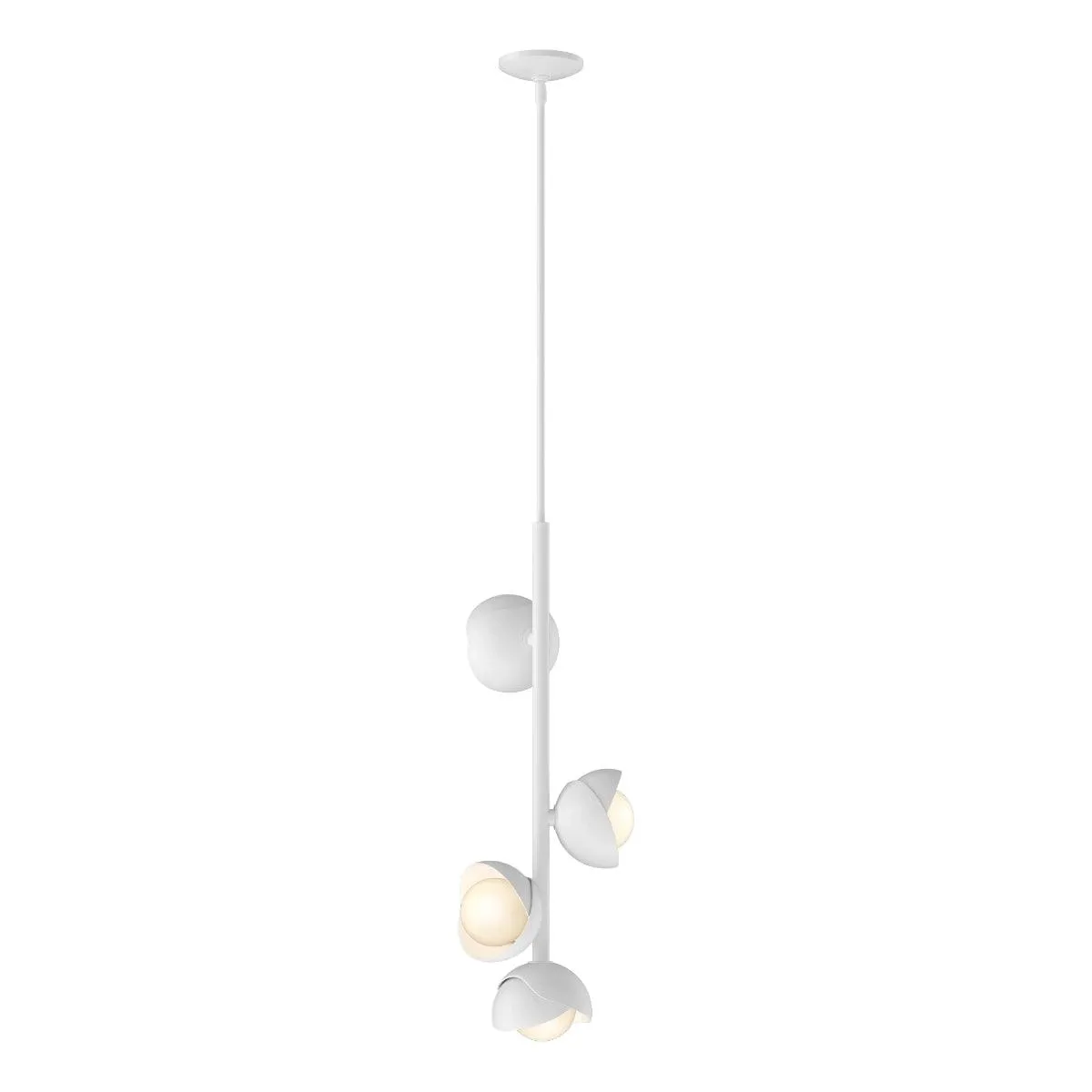 Brooklyn 12 in. 4 lights Pendant Light White finish