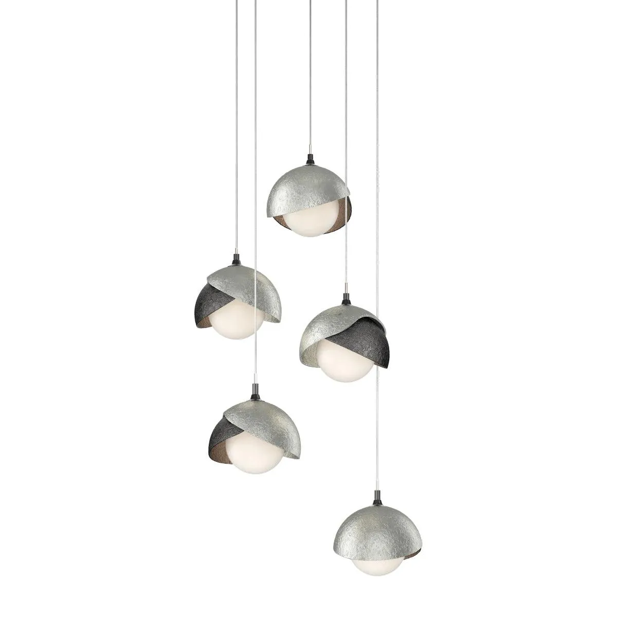 Brooklyn 16 in. 5 lights Long Pendant Light Ink Finish