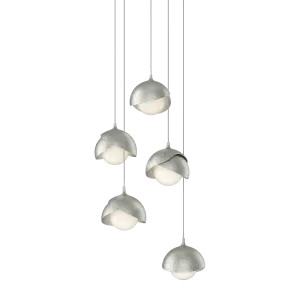 Brooklyn 16 in. 5 lights Long Pendant Light Sterling Finish