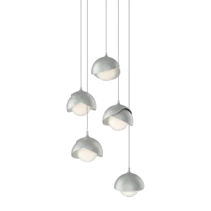 Brooklyn 16 in. 5 lights Long Pendant Light Vintage Platinum Finish