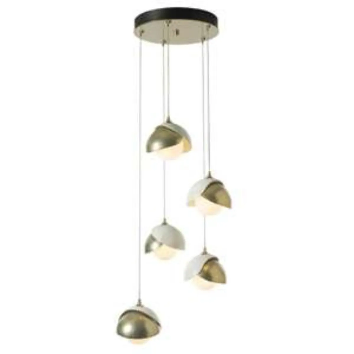 Brooklyn 16 in. 5 lights Long Pendant Light Vintage Platinum Finish