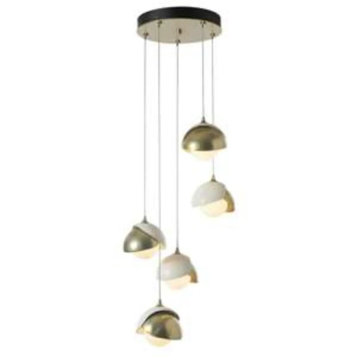 Brooklyn 16 in. 5 lights Long Pendant Light Vintage Platinum Finish