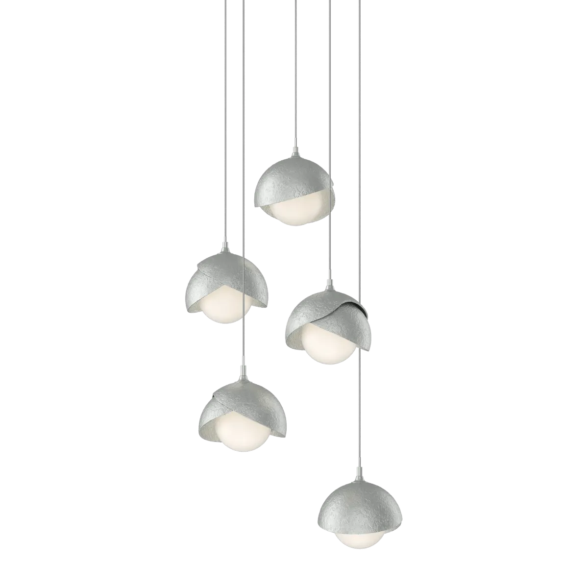 Brooklyn 16 in. 5 lights Long Pendant Light Vintage Platinum Finish