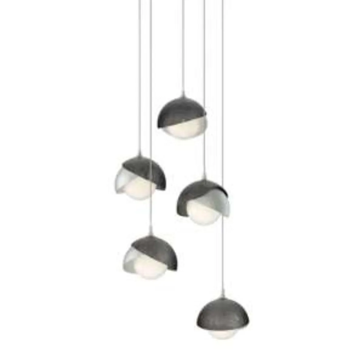 Brooklyn 16 in. 5 lights Long Pendant Light Vintage Platinum Finish