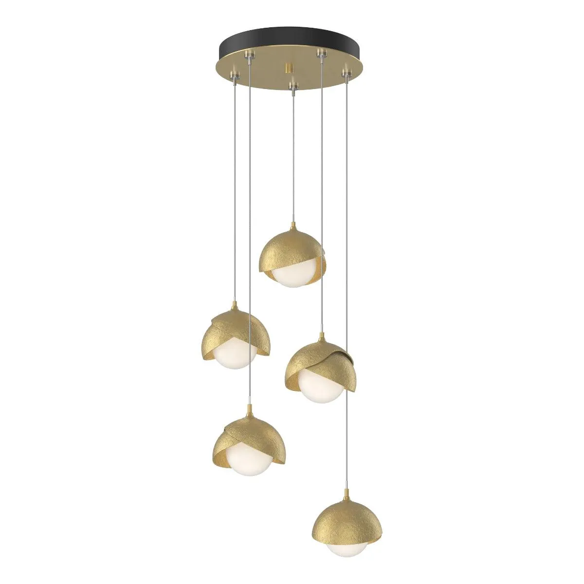 Brooklyn 16 in. 5 lights Standard Pendant Light Modern Brass Finish