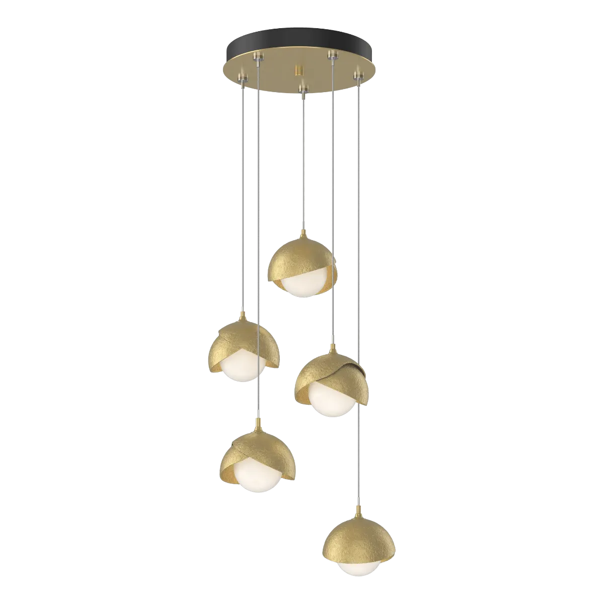 Brooklyn 16 in. 5 lights Standard Pendant Light Modern Brass Finish