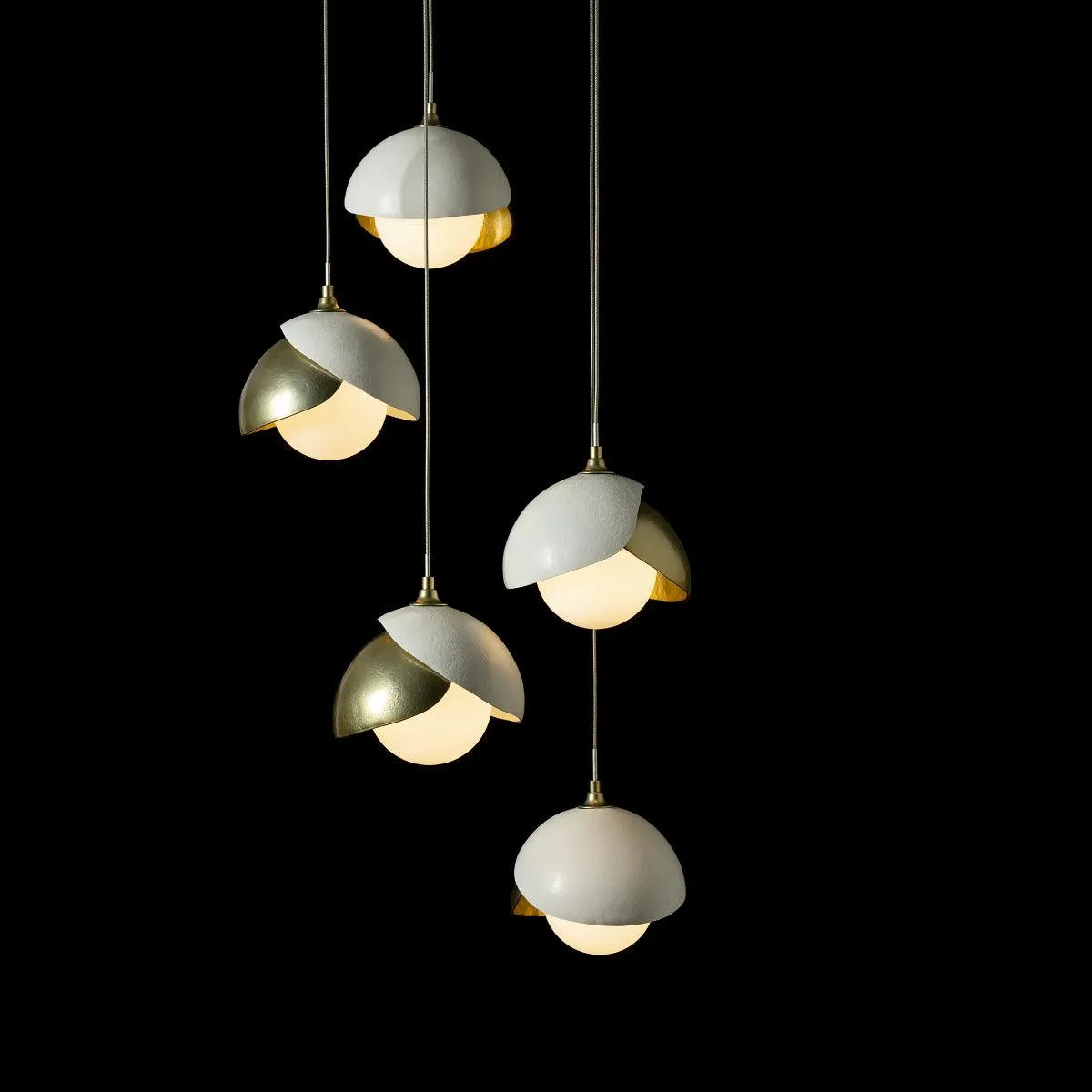 Brooklyn 16 in. 5 lights Standard Pendant Light Modern Brass Finish