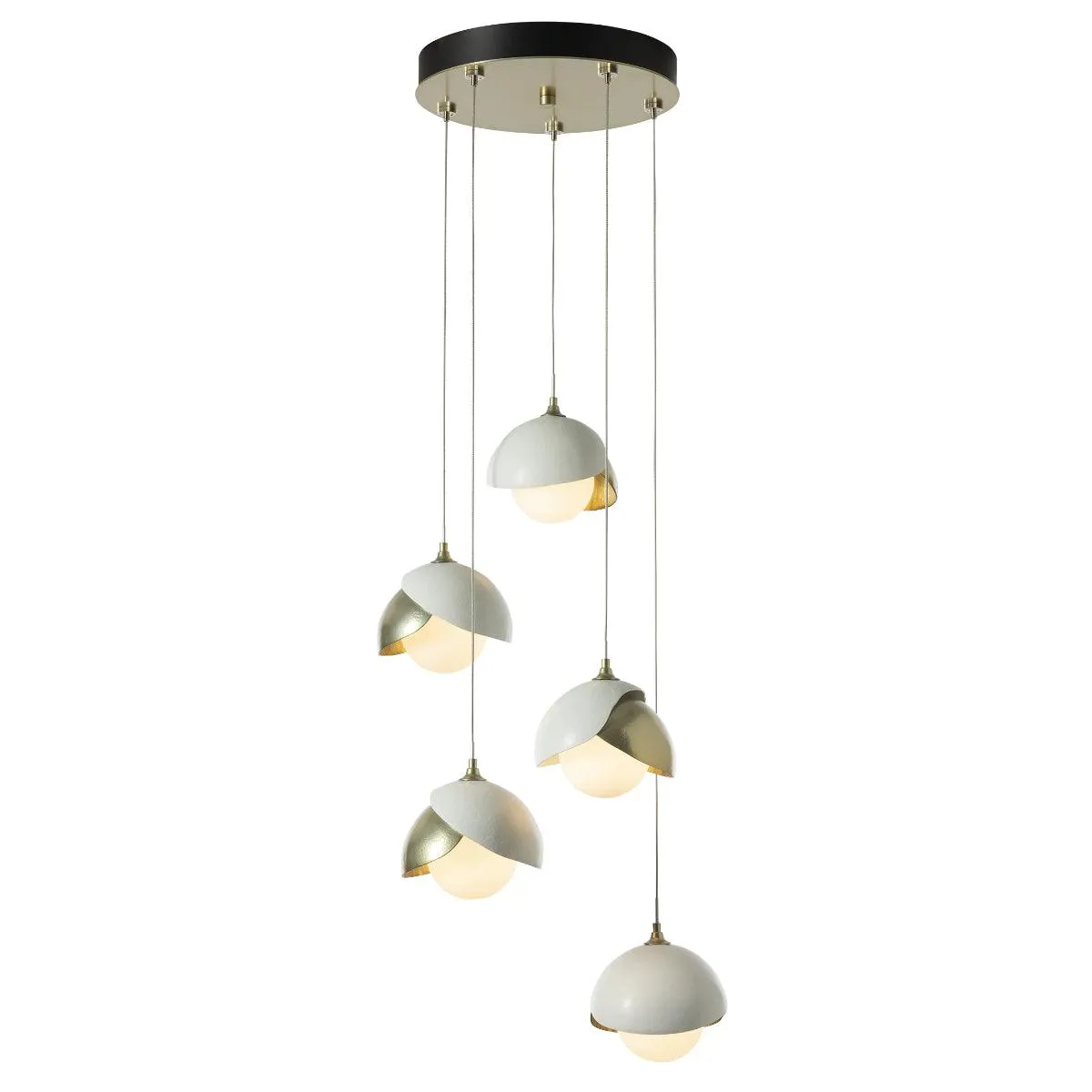 Brooklyn 16 in. 5 lights Standard Pendant Light Modern Brass Finish