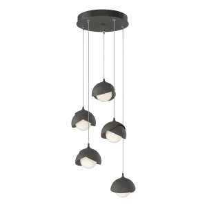 Brooklyn 16 in. 5 lights Standard Pendant Light Natural Iron Finish