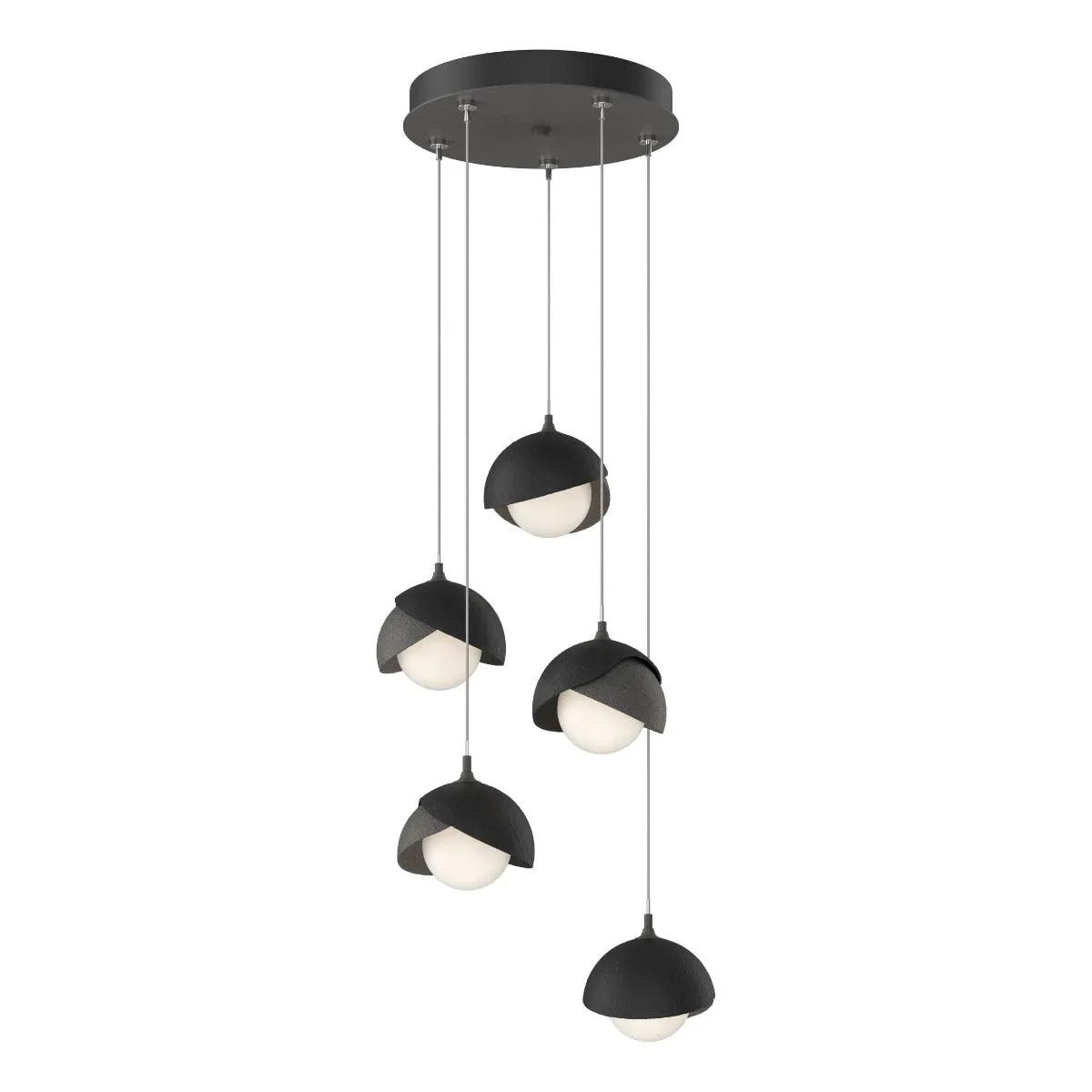 Brooklyn 16 in. 5 lights Standard Pendant Light Natural Iron Finish