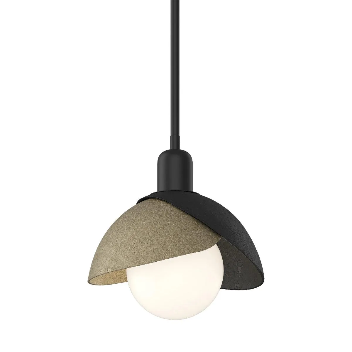 Brooklyn 9 in. Pendant Light Black Finish