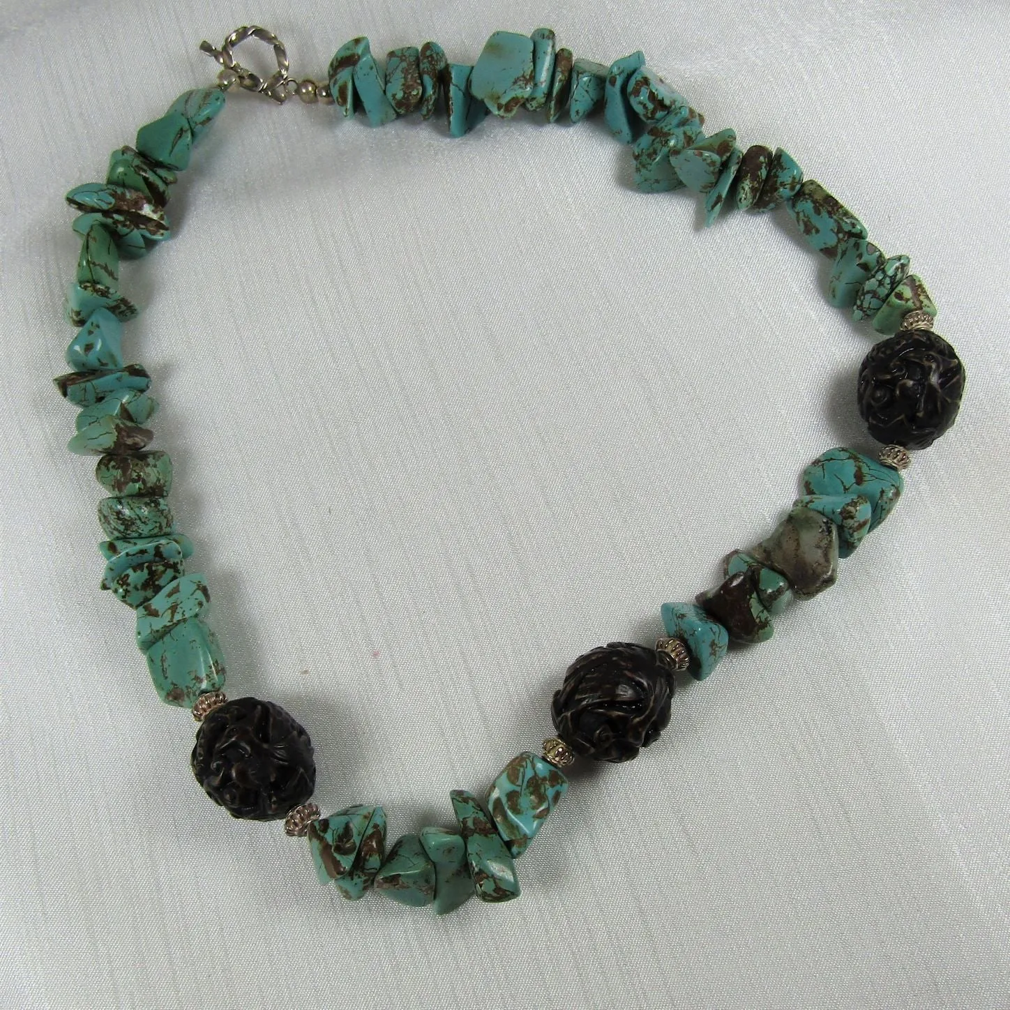 Chunky Turquoise Nugget Necklace