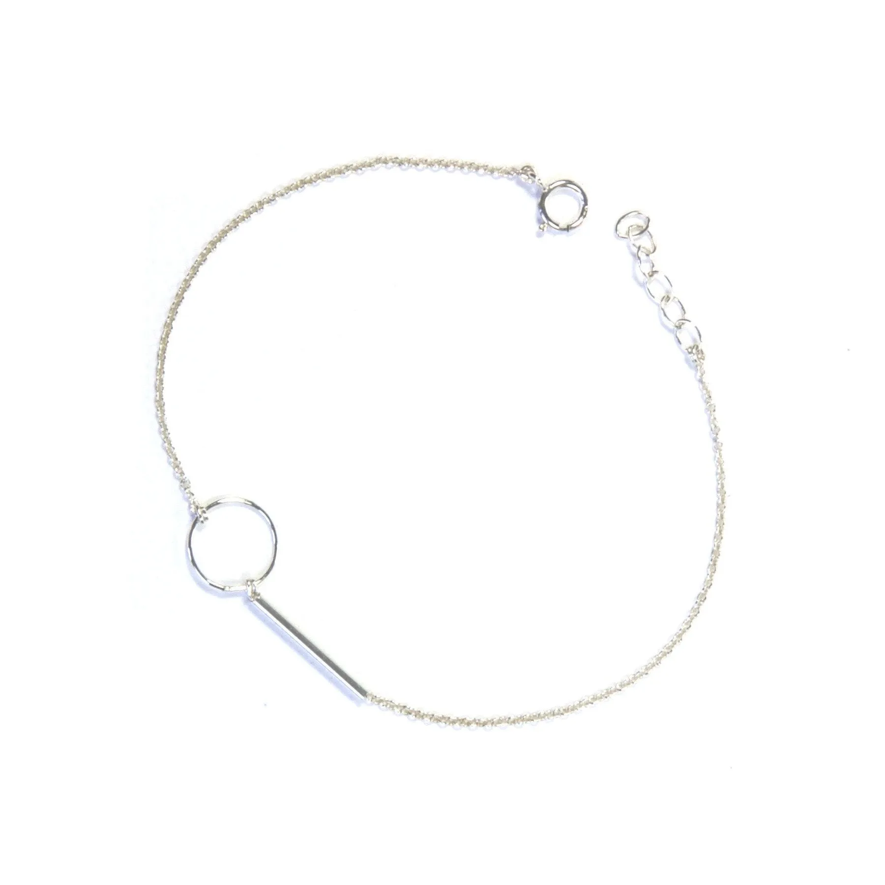 Circle and Bar Bracelet