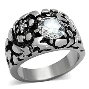 CJG2591 Stainless Steel AAA Grade CZ Ring