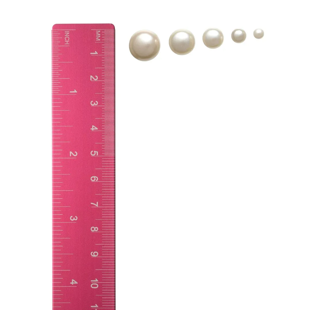 Creamy Faux Pearl Studs Hypoallergenic Earrings for Sensitive Ears Made with Plastic Posts