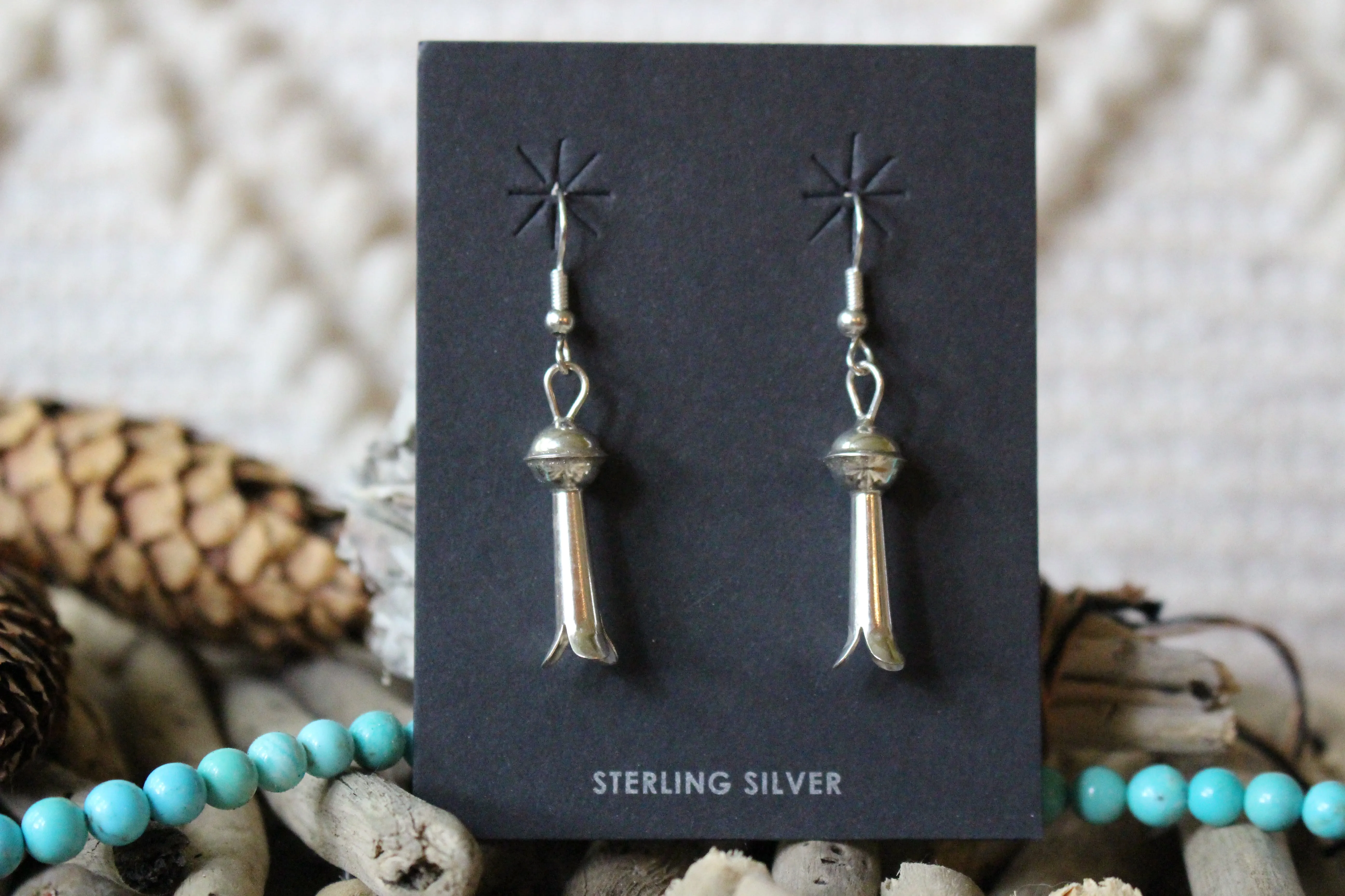 Dainty Navajo Blossom Earrings