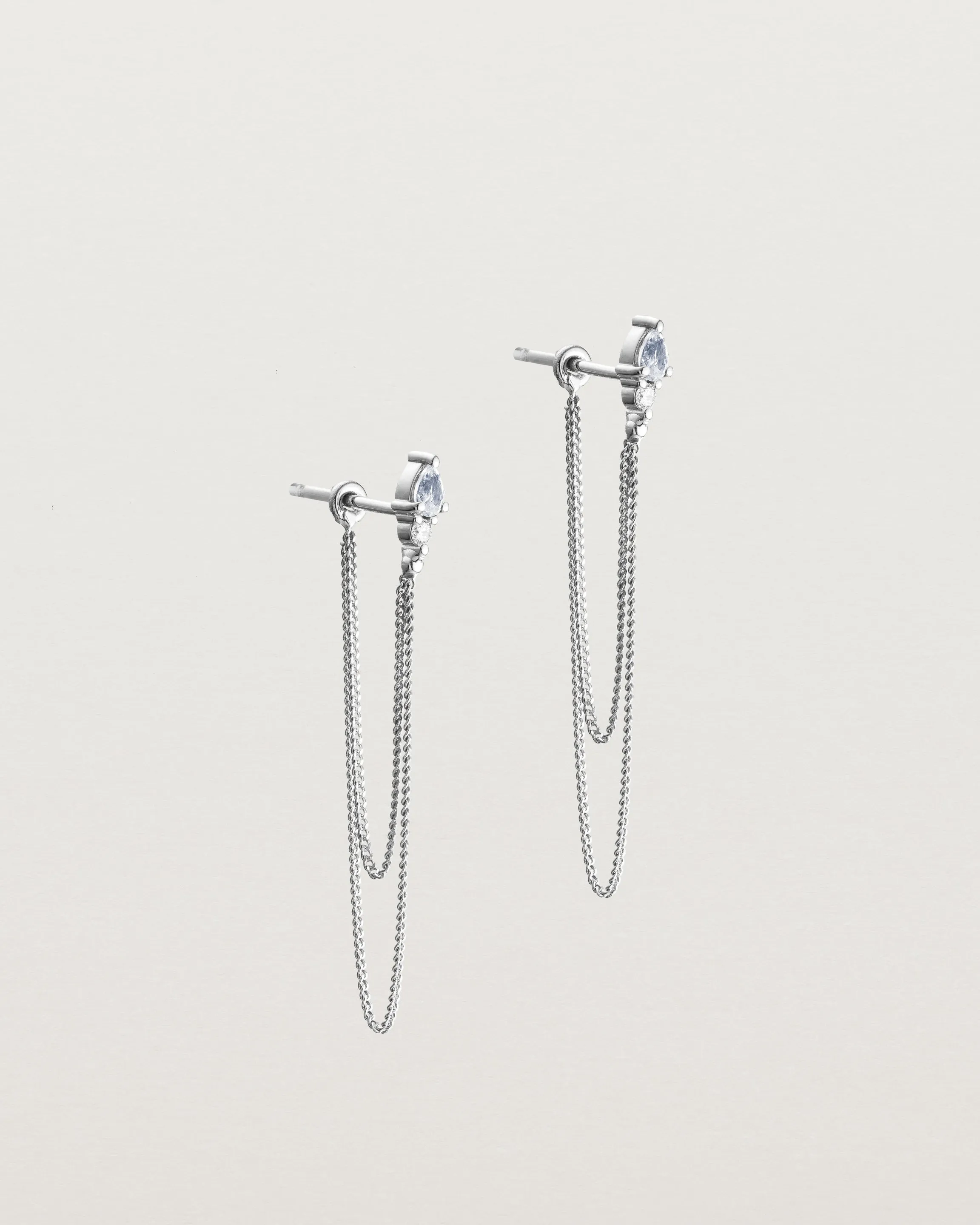 Danaë Loop Studs | Ceylon Sapphire & Diamond