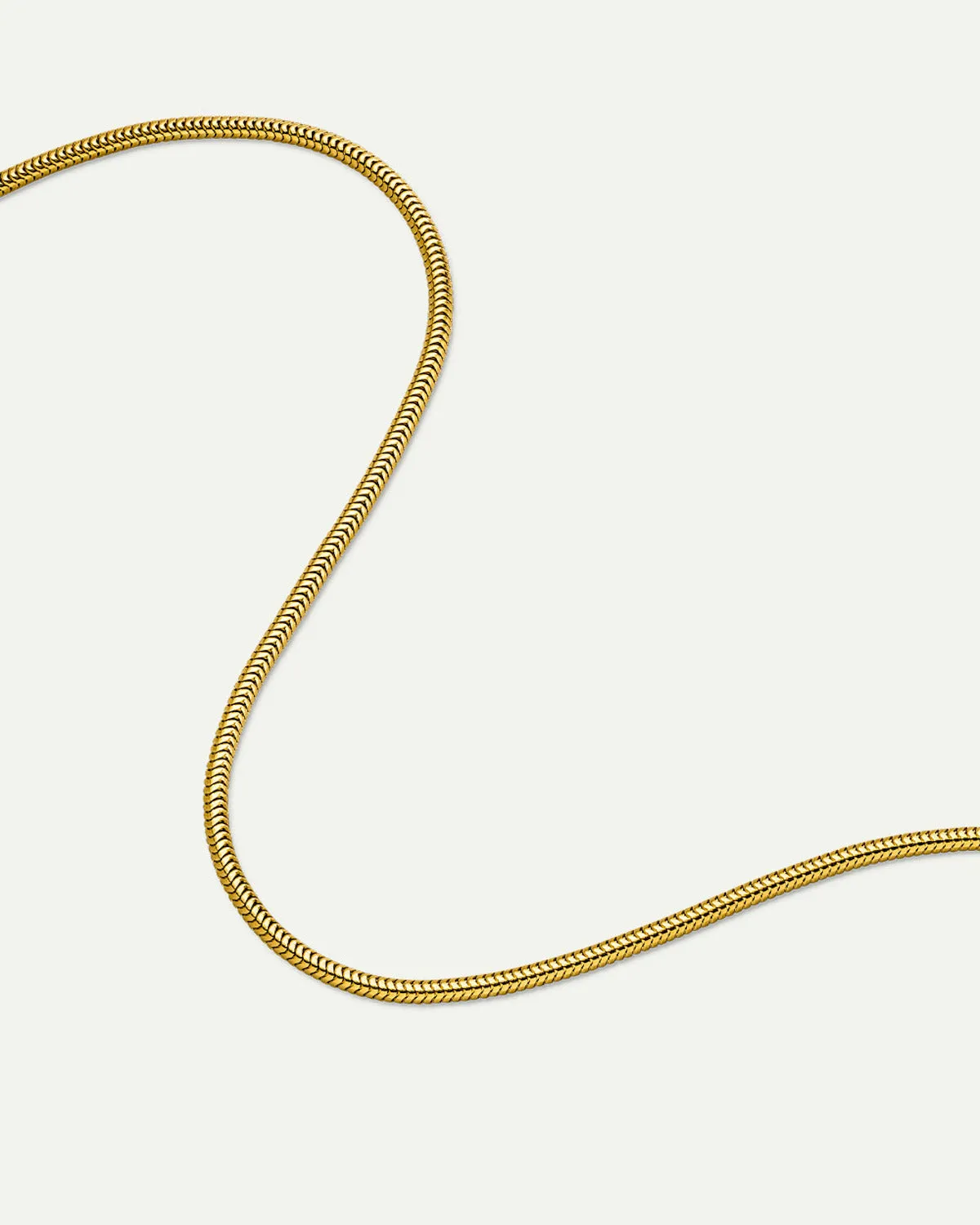 DEAR DARLING BERLIN DELICATE SHORT SNAKE NECKLACE GOLD