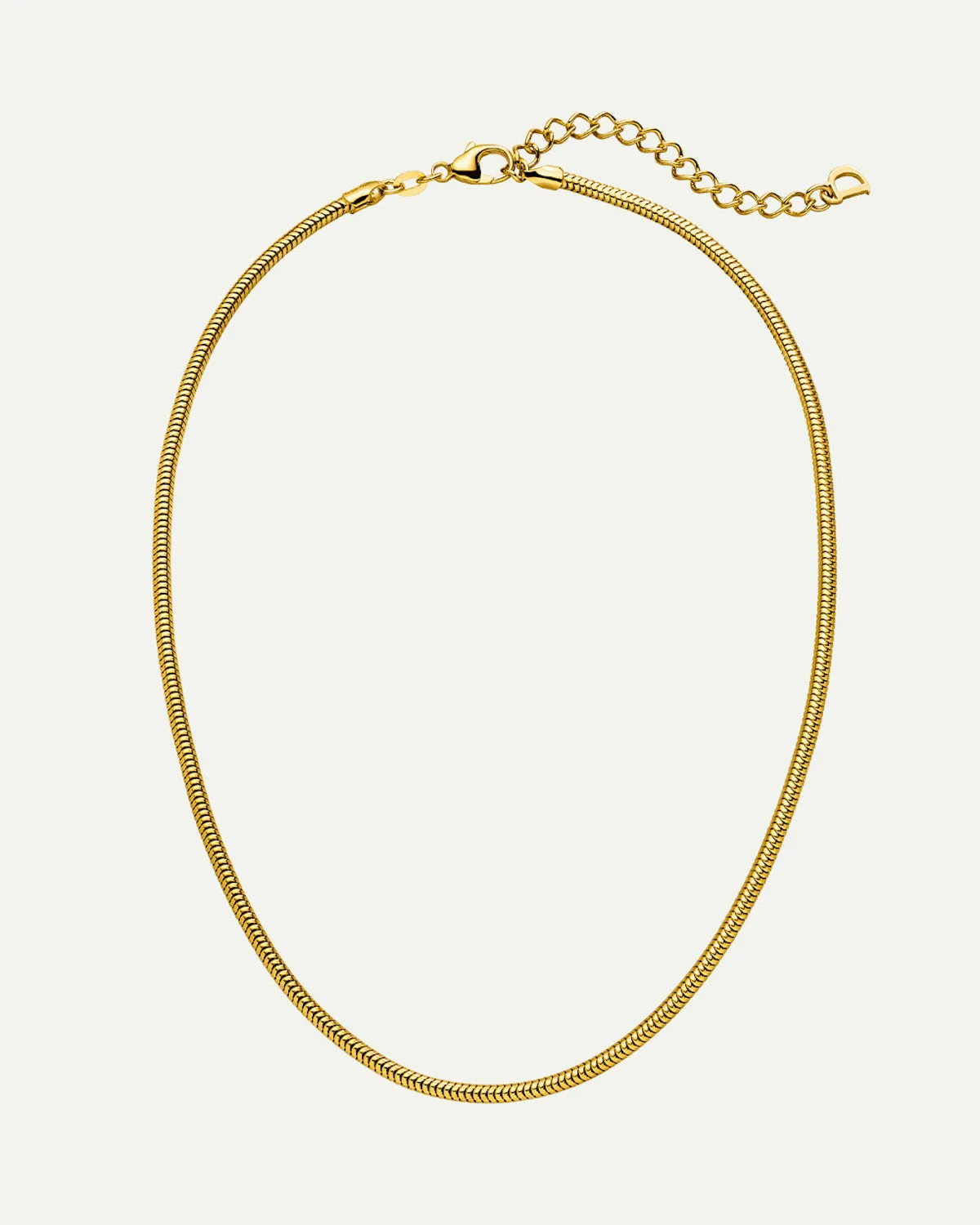 DEAR DARLING BERLIN DELICATE SHORT SNAKE NECKLACE GOLD