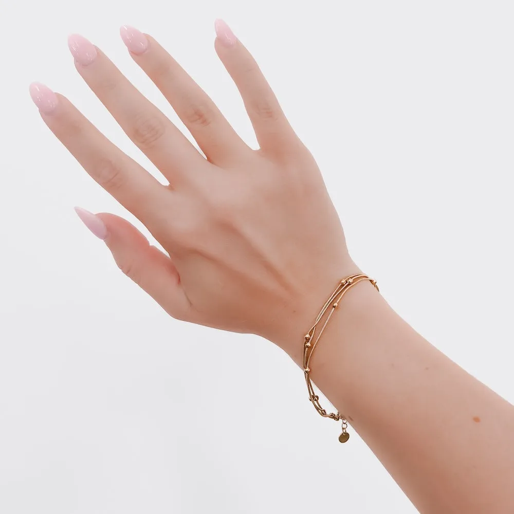 Delicate Destiny Layered Bracelet - WATERPROOF