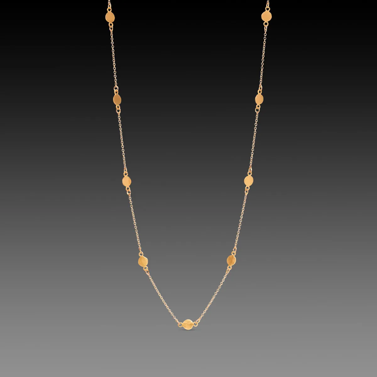 Delicate Gold Dot Necklace