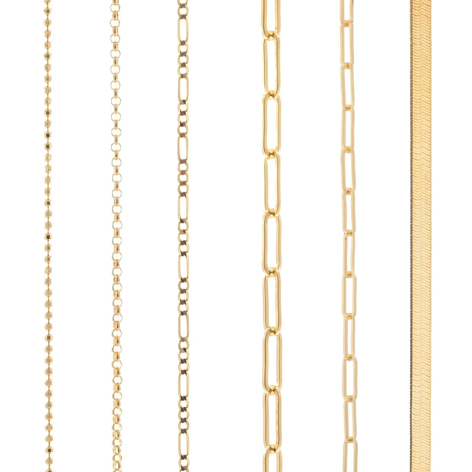 Delicate Paperclip - 14k Yellow Gold Chain