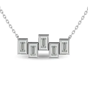 Diamond 1/6 Ct.Tw. Fashion Necklace in 14K White Gold