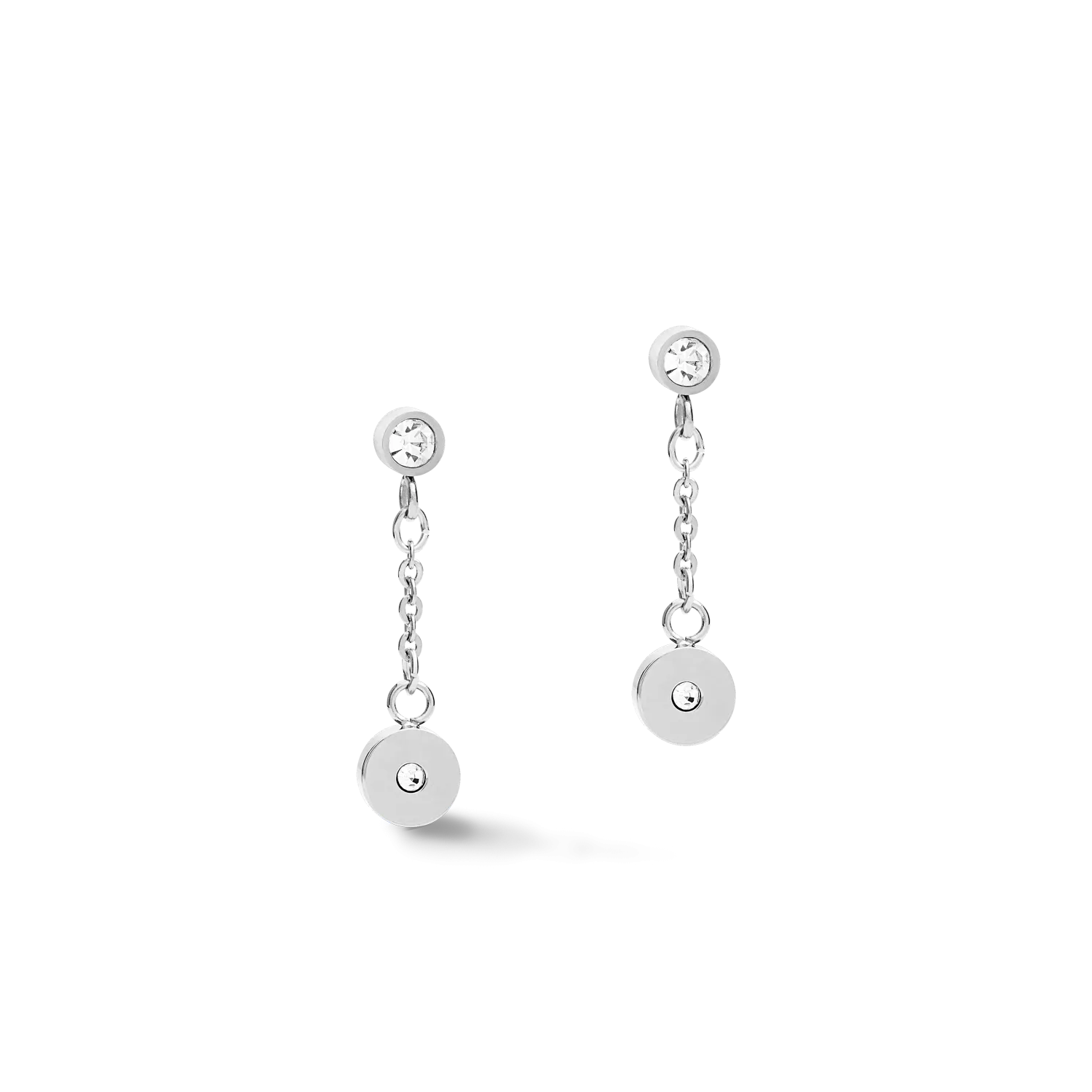 Earrings Coins & Chains silver-lilac