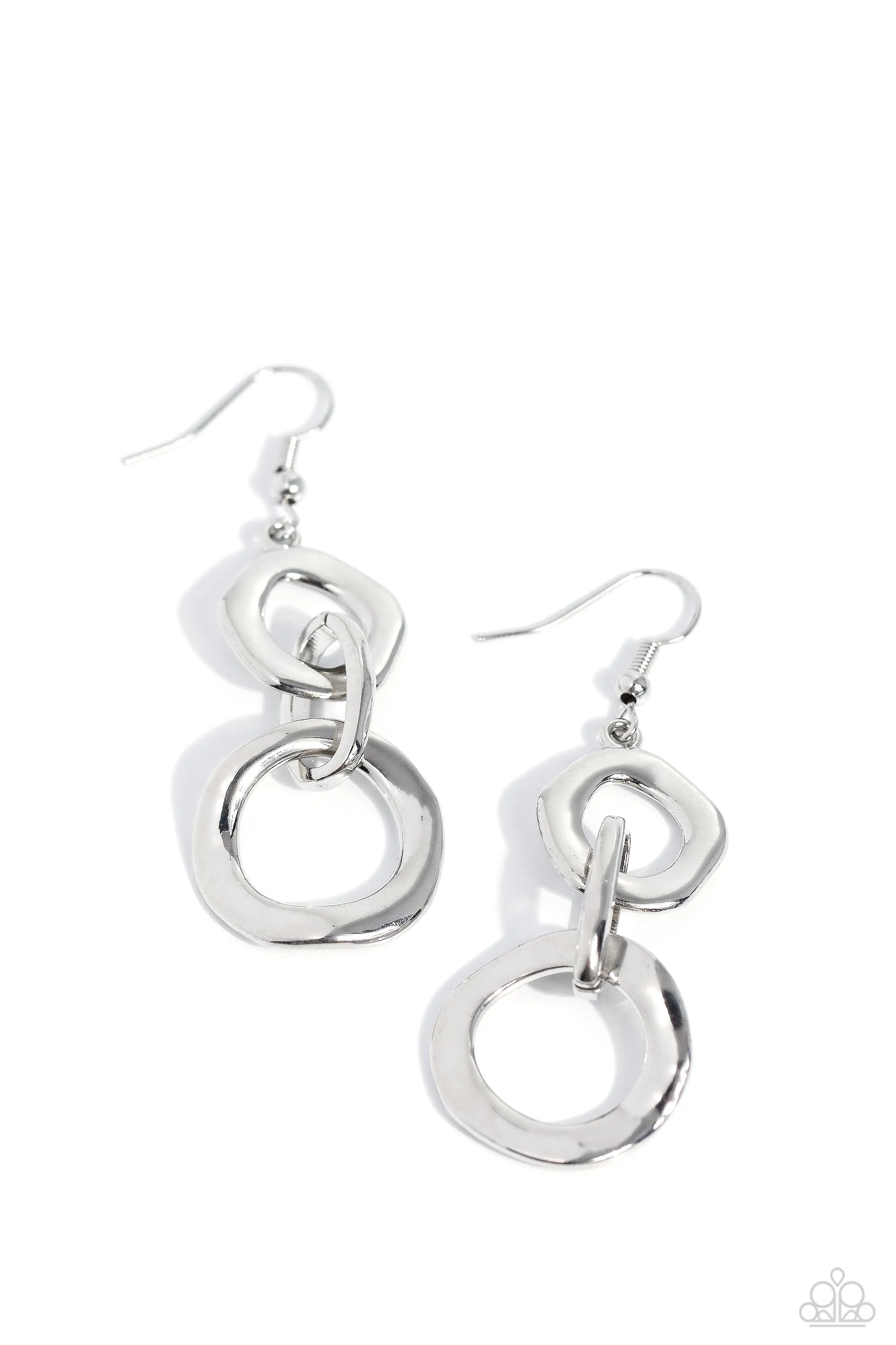 Earrings Metro Machinery - Silver E304