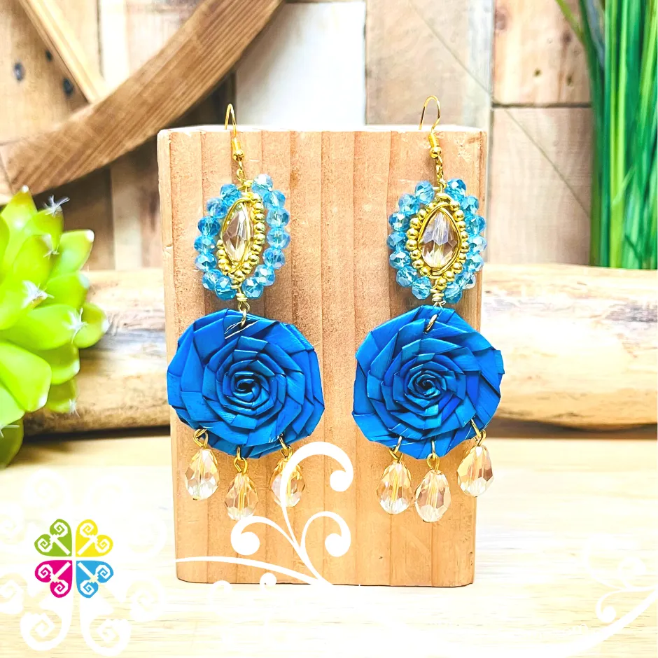 Elegant Rose - Palm Earrings