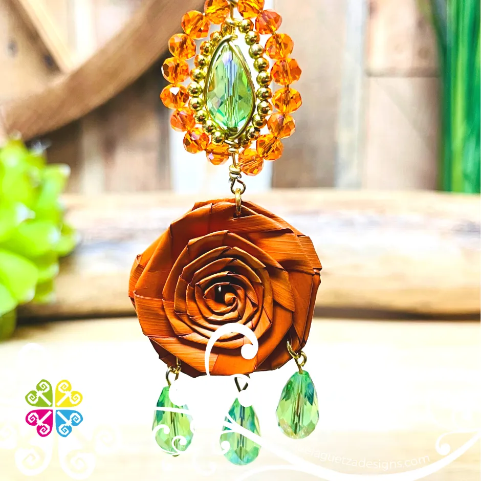 Elegant Rose - Palm Earrings