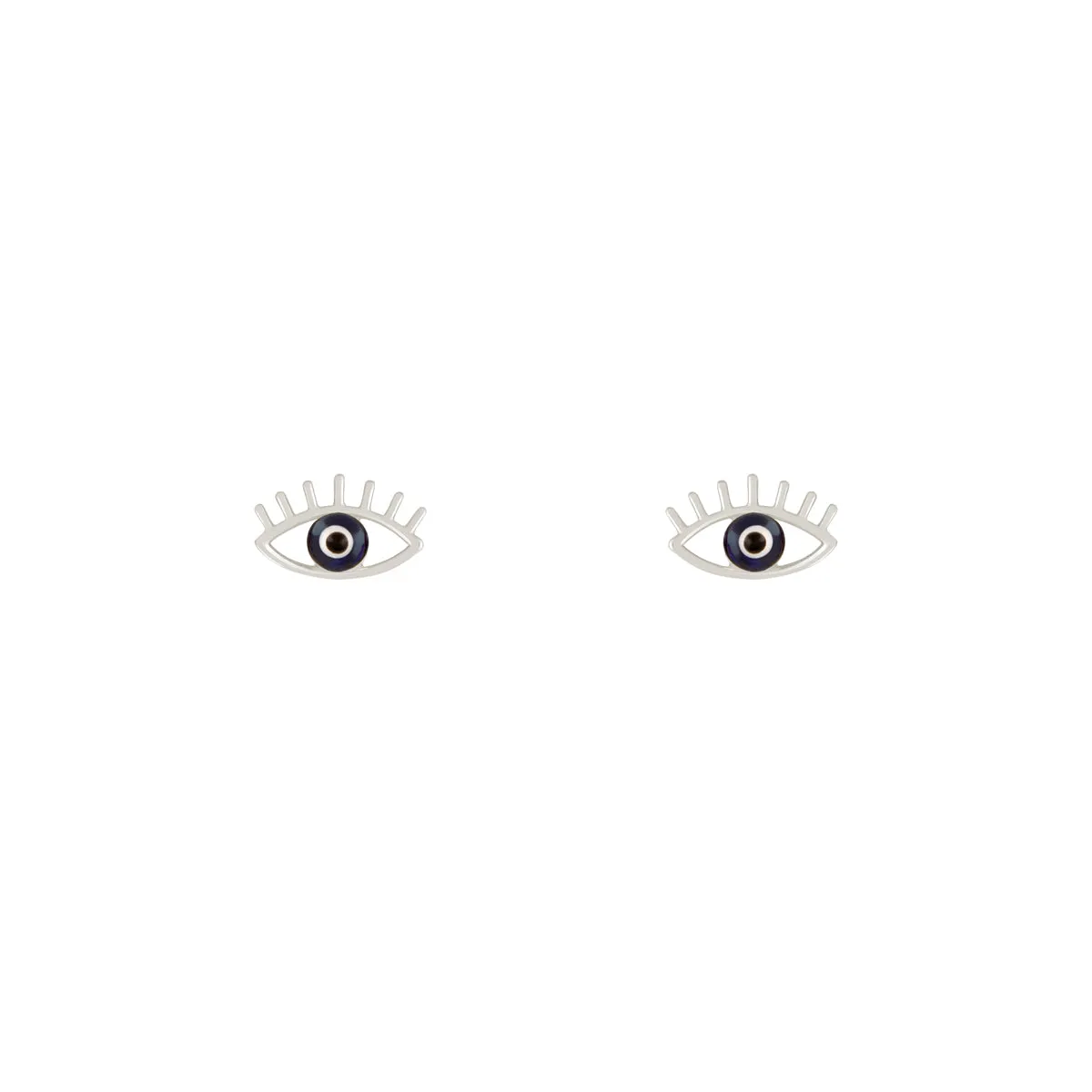 Enamel Eye Stud Earrings