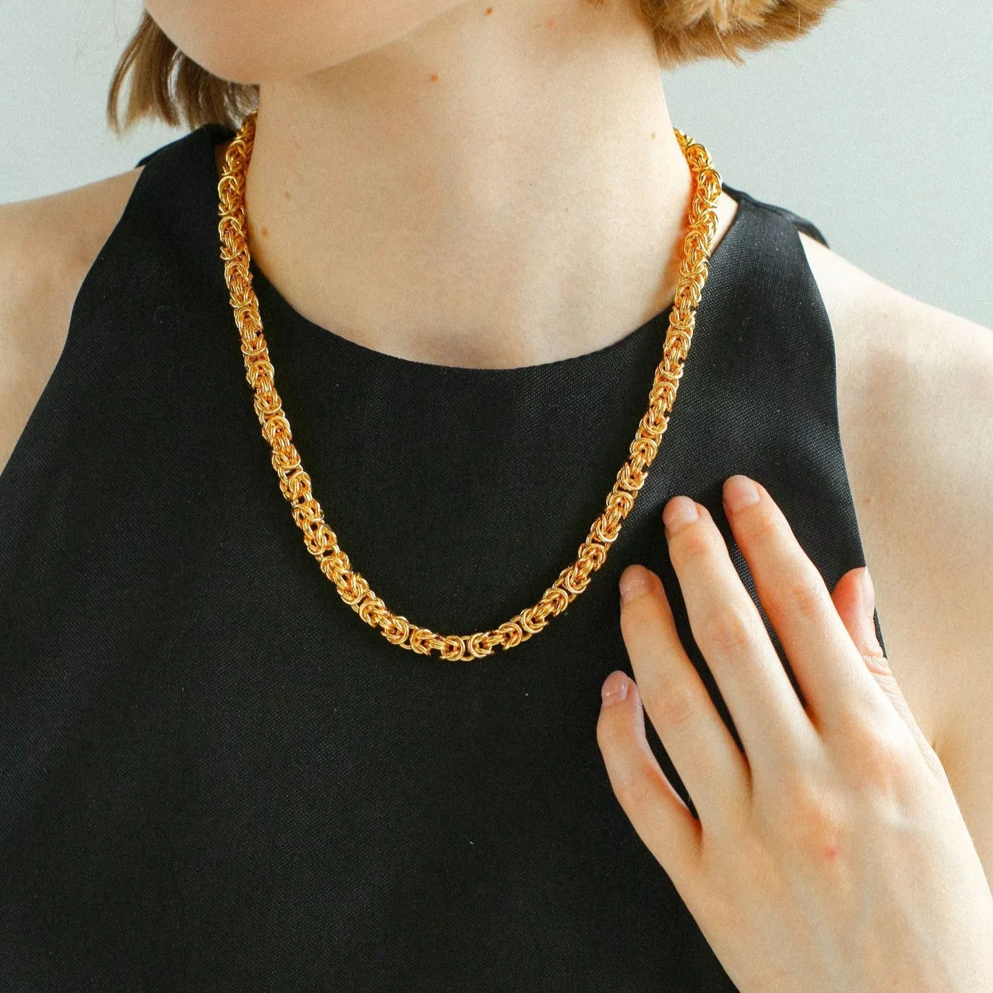 Fashionable Handcrafted Artisan Chunky Chain Necklace