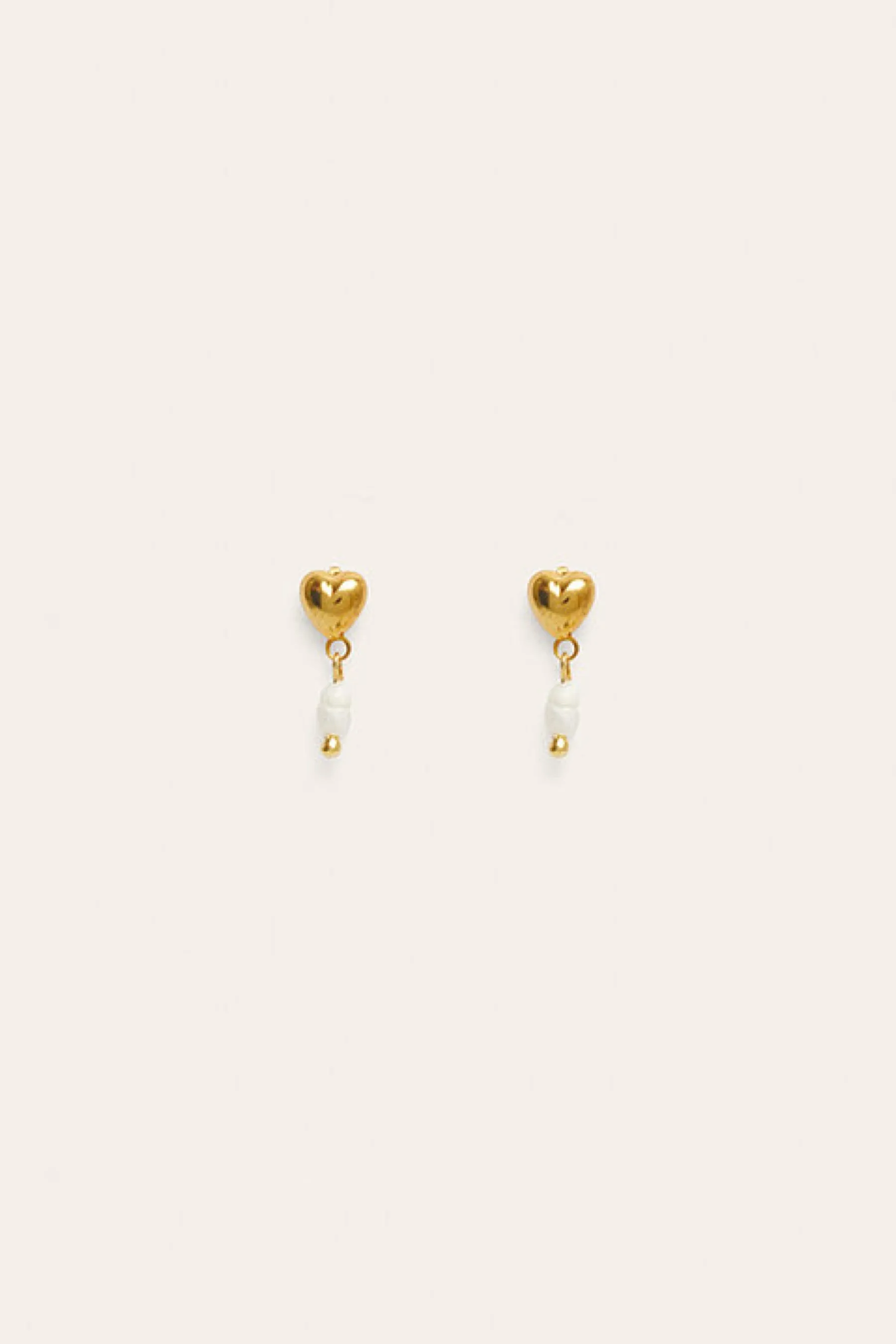 Gold Baby Heart Studs