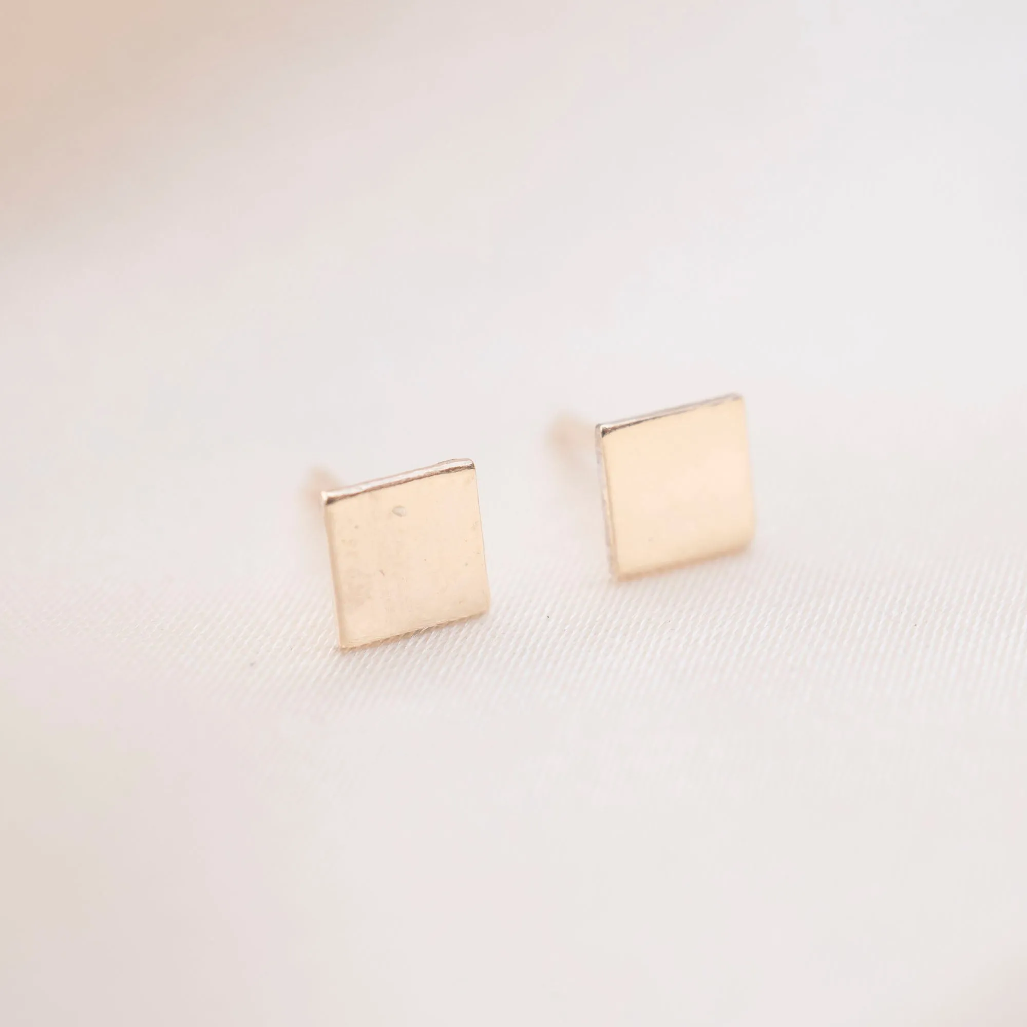 Gold Filled Square Studs